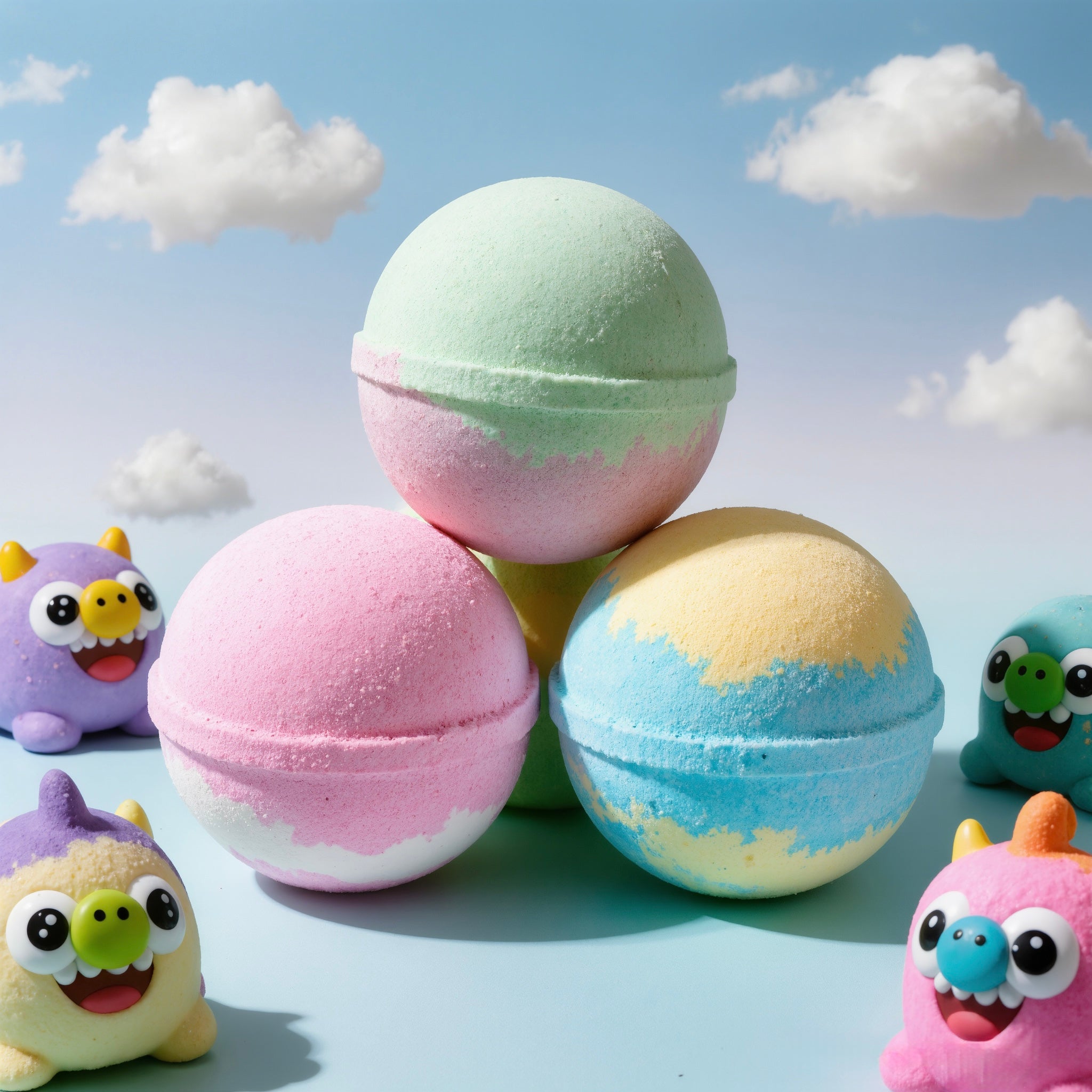 OceanPop ™ - Easter Surprise Bath Bombs WITH TOYS for KIDS